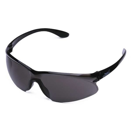 Condor Safety Glasses, Brooklyn, Gray Anti-Fog Lens, Polycarbonate, Black Frameless, Wraparound 4VCJ5