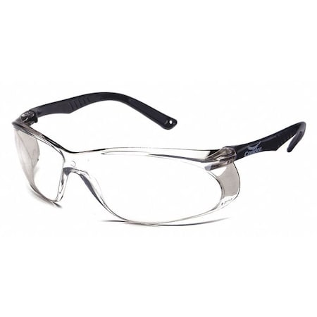 Condor Jbird, Safety Glasses, Anti-Scratch, Light Gray Lens, Black Frame, Frameless 4VCK8