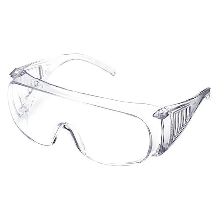 Condor Condor Visitor, Safety Glasses, Anti-Scratch, Clear Lens, Clear Frame, Frameless 4VCL8
