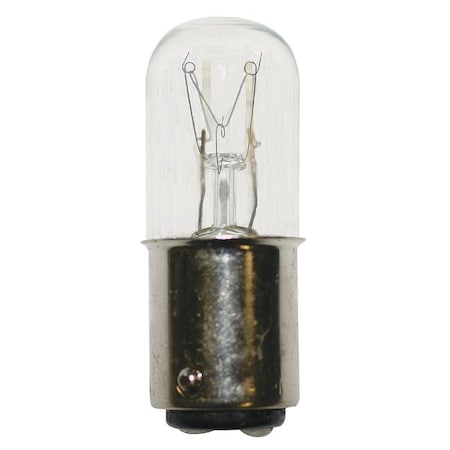 LUMAPRO LUMAPRO 7W, T6 Miniature Incandescent Light Bulb, Lumens: 30 C243-1