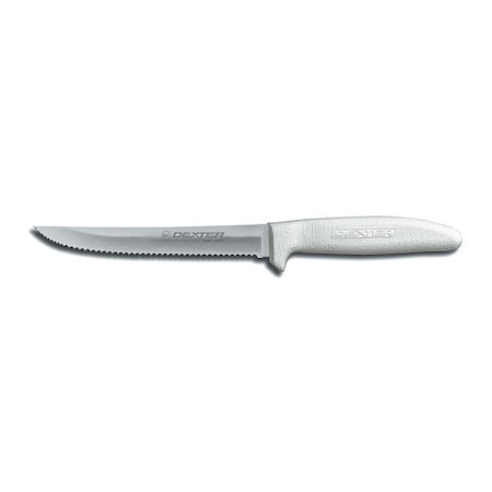 DEXTER RUSSELL Utility Knife, Food Processing, 6 In, White 13303