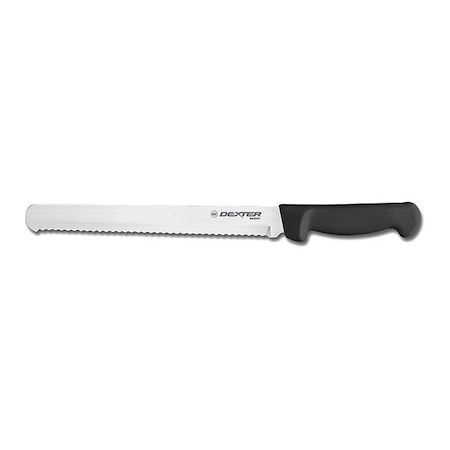 Dexter Russell Bread Slicer, 10 In, Scalloped, Black 31604B