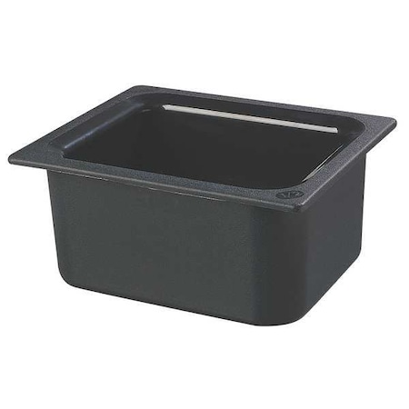 Carlisle Foodservice Half Size Food Pan, 6 Qt Cap, Black CM110103