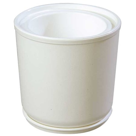 Carlisle Foodservice Food Crock, 2 Qt Cap, White, Incl. Coaster CM103002