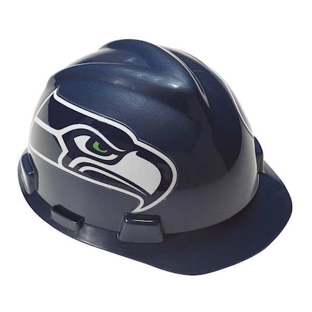 Msa Safety Front Brim NFL Hard Hat, Type 1, Class E, One-Touch (4-Point), Blue 818410