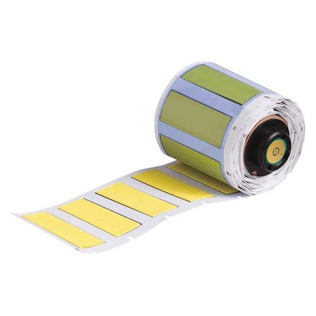 Brady 1-49/64" x 41/64" Yellow Heat Shrink Polyolefin Wire Marker Sleeves PSPT-375-175-YL