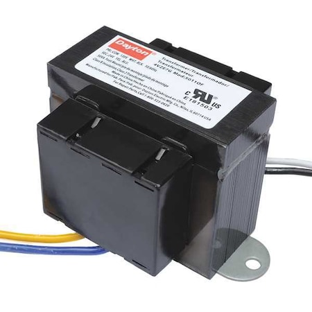 DAYTON Class 2 Transformer, 50VA, 24VAC, Foot 4VZE8