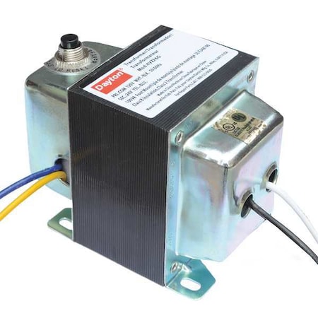 DAYTON Class 2 Transformer, 60 VA, Not Rated, 65 Â°C, 24V AC, 120/208/240/480V AC 4VZF2