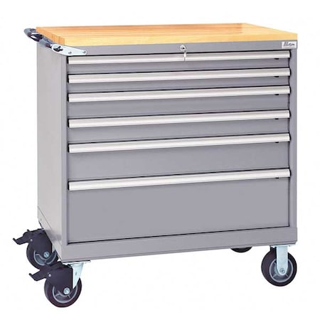 Lista Mobile Service Bench, Light Gray, 440 lb. ST0750-0701N-M/LG-BT