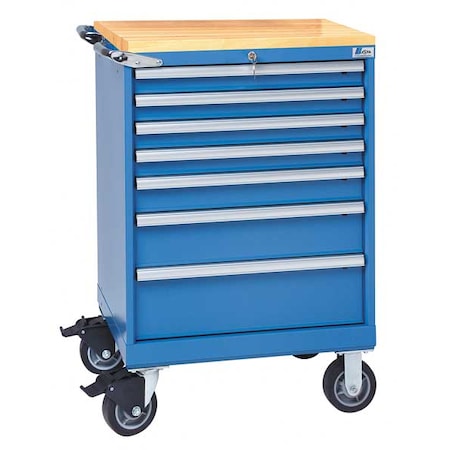 Lista Mobile Service Bench, 440 lb., Bright Blue ST0750-0701F-M/BB-BT