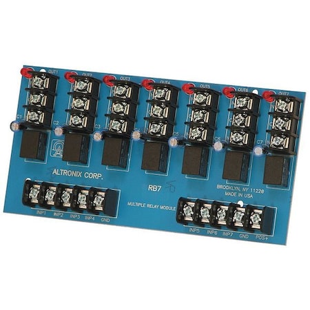 Altronix Tra Sensitive Relay Module 7OUTPut, Relay, - RB7
