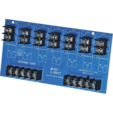 Altronix Open Collector Module 12/24VDC 7Out RBOC7