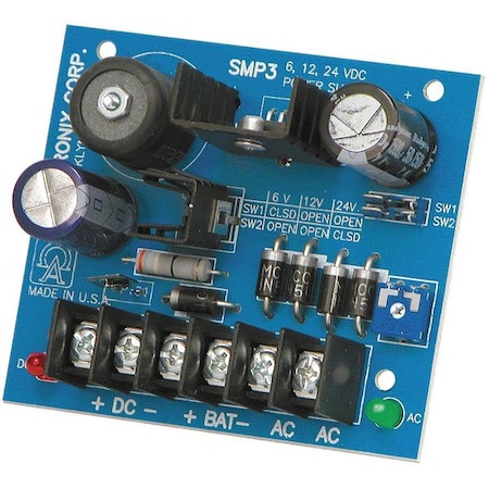 Altronix Power Supply 6/12/24VDC at 2.5A SMP3