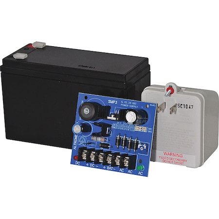 Altronix Power Supply, W/Battery and Transformer SMP312CX