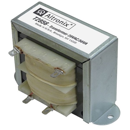 Altronix Class 2 Transformer, 57 VA, Not Rated, 28V AC, 115V AC T2856