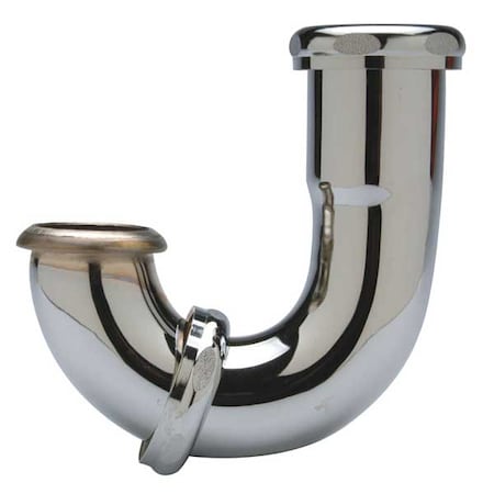 Zurn 1-1/2" Pipe Dia., Brass, J-Bend, Sink Trap ZR55JB-PC