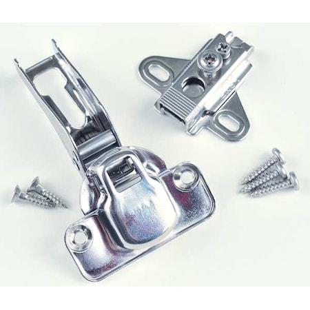 Lamp Spring Hinge, Stainless Steel, Half Surface Mounting, 1 1/2 in Leaf W x 2 1/8 in Leaf H, polished 304B-C46/9