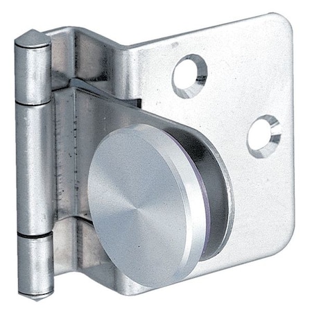 Lamp Glass Door Hinge, Steel, Screw on Mounting, 1 11/32 in Leaf W x 1 11/32 in Leaf H, Chrome GH-34/8/CR-P