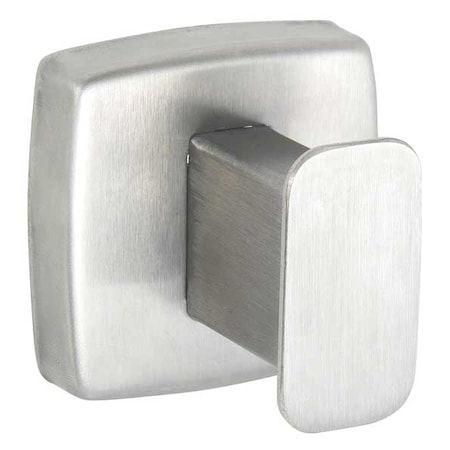 Zoro Select Bathroom Hook, 1 Hook, 2In D, Satin 4WMK8