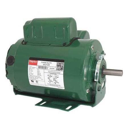 Dayton Agricultural Fan Motor, Capacitor-Start/Run, 3/4 HP, 115/208-230V AC, 1,725 Nameplate RPM, 56 Frame 4WNZ5
