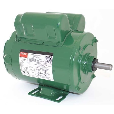 Dayton Agricultural Fan Motor, Capacitor-Start/Run, 3/4 HP, 115/208-230V AC, 1,725 Nameplate RPM, 56 Frame 4WNZ6