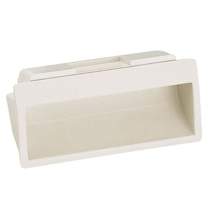 Lamp Recessed Pull Handle, Thermoplastic, Matte, Matte, Snap-in AT-100-I