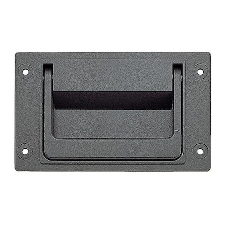 Lamp Rec. Fold Pull Handle, Zinc Plated, zinc plated, Unthr. Holes PT-148