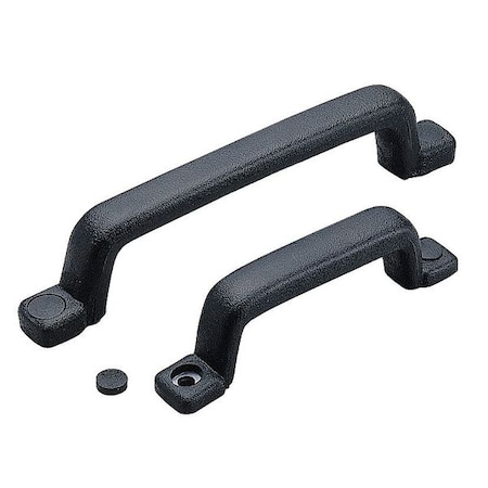 Sugatsune Pull Handle, Rubber Coated Steel, Unthr. Through Holes WB-900405