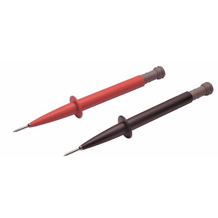 Zoro Select Modular Test Probe, CAT III 1000V, CAT IV 600V, 4mm Banana Socket, 5-13/16", Black, Red 4WRC7