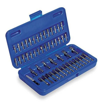 Westward 51 Piece Screwdriver Bit Set, 1/4 in Hex Shank Size 1VXP5