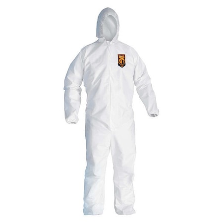 Kleenguard Disposable Coveralls, Hooded, 3XL, SMMMS, Zipper