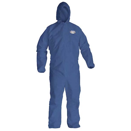 Kleenguard Hooded Disp. Coveralls, Blue, M, PK24 58512