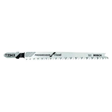 Bosch Jigsaw Blade, T-Shank, 4-1/2 In. L, PK3 T234X3