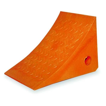 Zoro Select Chock, Wheel, W8 In, Molded Urethane 4W941