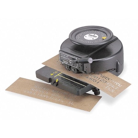 Marsh Stencil Machine, 3/4 In Character H S