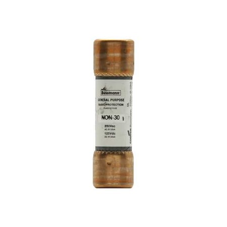 EATON BUSSMANN UL Class Fuse, K5 Class, NON Series, Fast-Acting, 15A, 250V AC, Non-Indicating NON-15