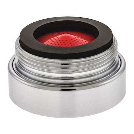 Neoperl 2.2 gpm Outlet, 15/16 in - 27 Thread Size, Chrome, Brass 5502505