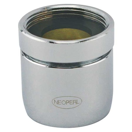 Neoperl 2.20 gpm Laminar Outlet, 13/16"-24 Thread Size, Chrome, Brass 5502205