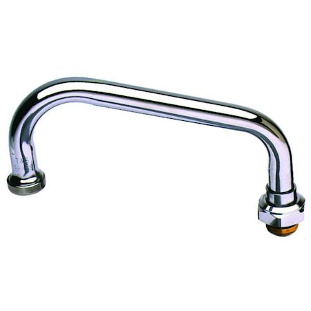 T&S BRASS Spout, Faucet, Brass, Length 12 In 062X