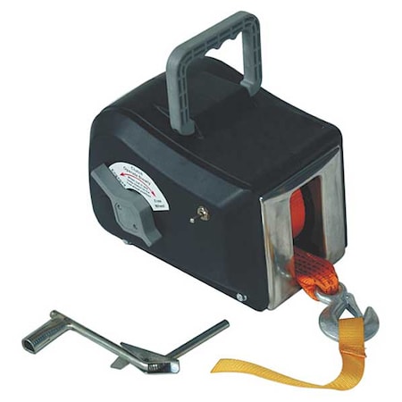 Dayton Electric Winch, 1500 lb., 12VDC 4XKT6