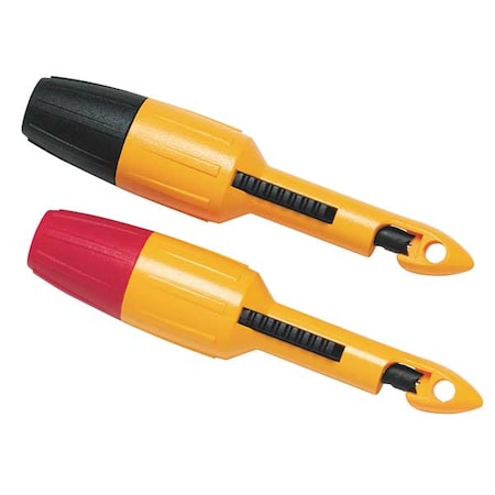 Fluke Insulation Piercing Test Clip Set, Banana Jack, 4", Red, Black, Yellow TP81