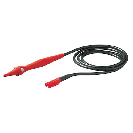 Fluke Remote Control Probe, 2mm or 4mm Banana Plugs, 5 ft. 2", PVC, Red TP165X