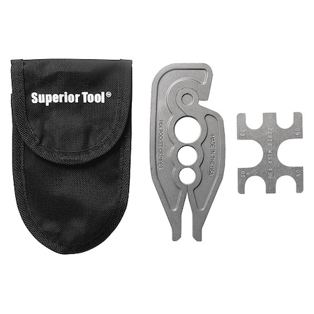 SUPERIOR TOOL Pex Crimp Tool, Manual, 3/8, 1/2, and 3/4In 7100