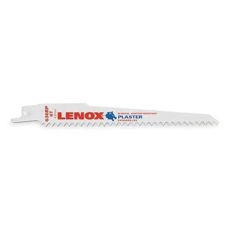 Lenox 6 in x 6 TPI Reciprocating Saw Blade Set, LENOX, 5 PK 20570636RP