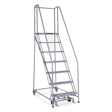 Cotterman 100 in H Steel Rolling Ladder, 7 Steps, 450 lb Load Capacity 1007R2630A1E10B4C1P6
