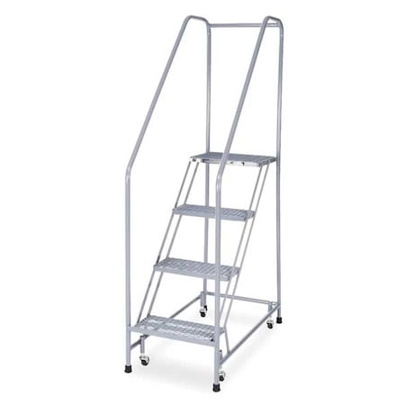 Cotterman 70 in H Steel Rolling Ladder, 4 Steps, 450 lb Load Capacity 1204R1820A1E12B3C1P6