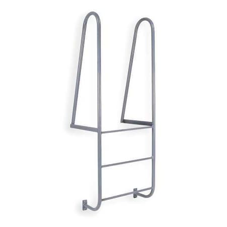 Cotterman 6 ft Overall H, Fixed Ladder, Steel, 3 Steps, Forward Exit, Powder Coated Finish D3WT C1 P6