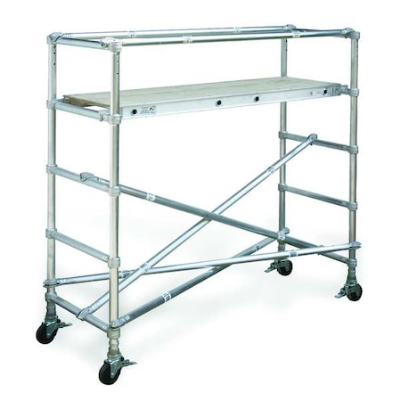 Werner Scaffold Tower, Aluminum, 500 lb Load Capacity, 7 ft 6 in Platform Height 4101