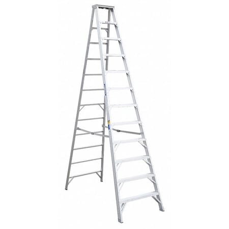 Werner 12 ft Aluminum Stepladder, 375 lb Capacity 412