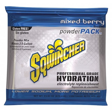 Sqwincher Sports Drink Mix Powder 23.83 oz., Mixed Berry 159016048
